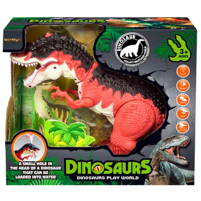 DINOMIGHT T-REX ROJO DINOSAURS MOVIMIENTO LUZ Y SONIDO