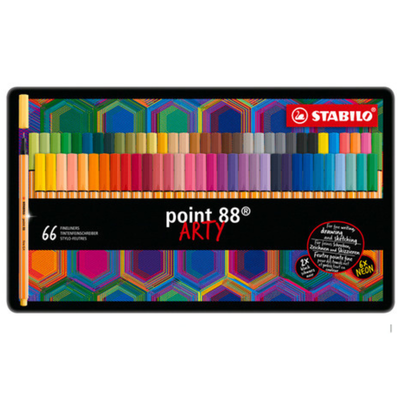 MICROFIBRA STABILO POINT 88 ESTUCHE X 66 LATA