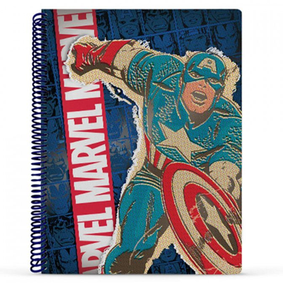 CUADERNO MOOVING 29/7 T. FLEX. X 80 HJS. RAYADO MARVEL