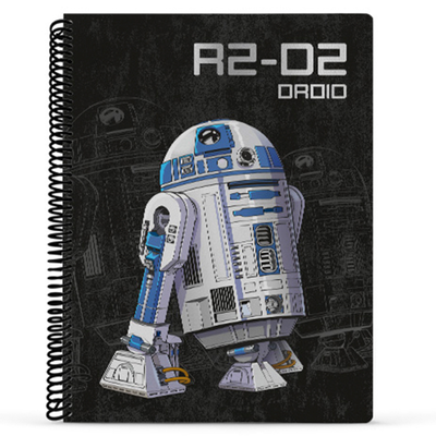 CUADERNO MOOVING 29/7 T. FLEX. X 80 HJS. RAYADO STAR WARS