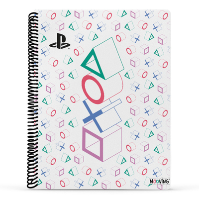 CUADERNO MOOVING 29/7 T. FLEX. X 80 HJS. CUADRIC. PLAYSTATION