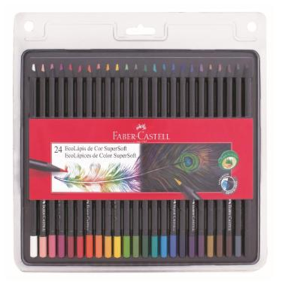 LAPICES DE COLORES FABER CASTELL SOFT X 24