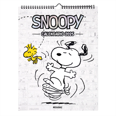 CALENDARIO MOOVING SNOOPY ESPIRALADO 40 X 30 2025