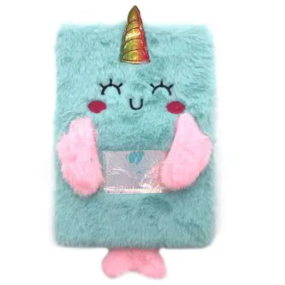 CUADERNO PELUCHE TRENDY AQUA