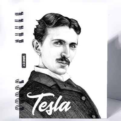 CUADERNO A5 ESPIRALADO 80 HOJAS RAYADAS TESLA A LA PUPE