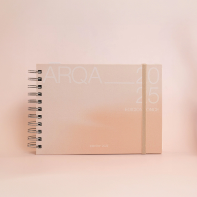 AGENDA 2025 PAPRIKA 15X21 CM SEMANAL HORIZONTAL ESPIRALADA PARA ARQUITECTOS SOFT NUDE