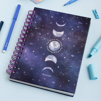 AGENDA CUADERNO PUNTO CERO A5 RAYADO KEEP LOOKING UP