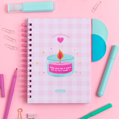 AGENDA CUADERNO PUNTO CERO A5 RAYADO VELITA ROSA