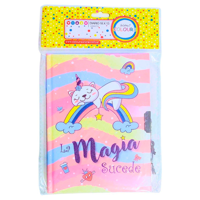 DIARIO INTIMO 13X18 LA MAGIA SUCEDE COLOURS