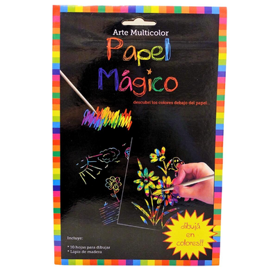 PAPEL MAGICO COLOURS 18 X 27 CM X 10 HOJAS