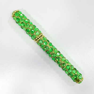BOLIGRAFO HINDU PASTEL CON GLITTER COLOR VERDE