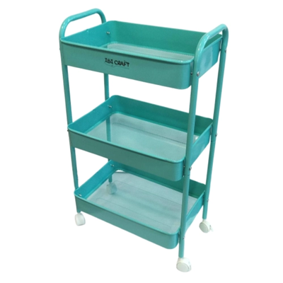 CARRO ORGANIZADOR MOVIL IBI CRAFT 43X31X78CM AQUA