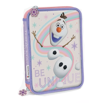 CARTUCHERA MULTISCOPE DE 2 PISOS FROZEN SQUISHY