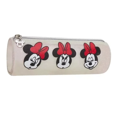 CARTUCHERA MOOVING TUBO METALIZADO MINNIE