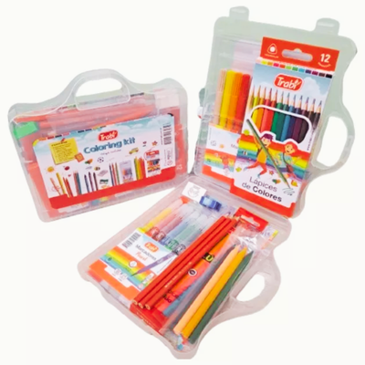 VALIJA COLORING KIT COMPLETA TRABI