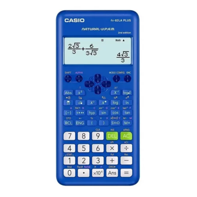 CALCULADORA CIENTIFICA CASIO FX-82 LAPLUS-BU 252 FUNCIONES COLOR AZUL