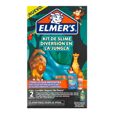 KIT ELMERS SLIME DIVERSION EN LA JUNGLA X 2 PIEZAS