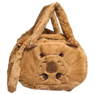CARTERA PELUCHE CARPINCHO