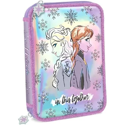 CARTUCHERA MULTISCOPE DE 2 PISOS FROZEN HOLOGRAFICA