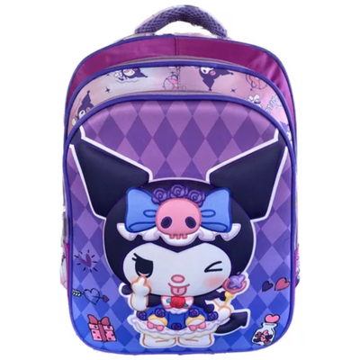 MOCHILA 14" 2 CIERRES KUROMI