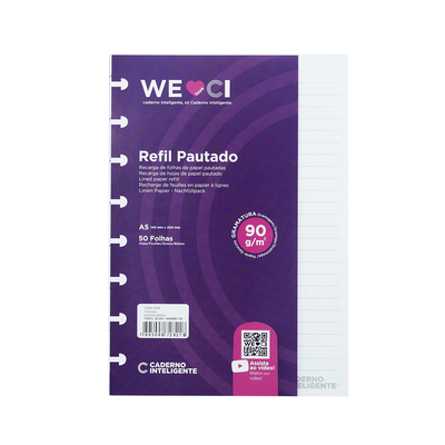 REPUESTO CUADERNO INTELIGENTE A5 RAYADO 90 GRS
