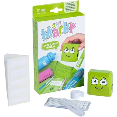 SELLO PERSONALIZABLE TEXTIL VERDE DIY MARKY