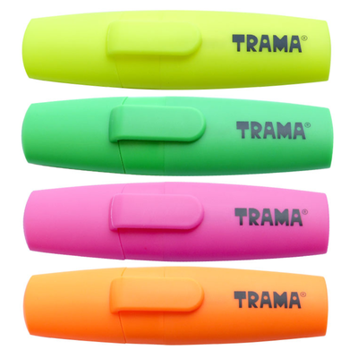 RESALTADOR TRAMA BLISTER X4 FLUO