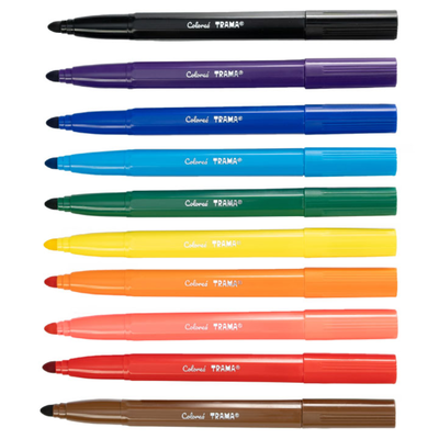 MARCADOR TRAMA JUMBO BLISTER X10 COLORES
