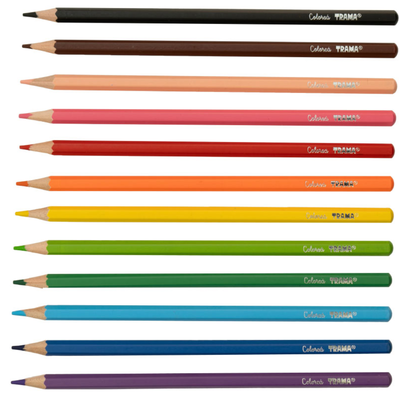 LAPICES DE COLORES TRAMA X36 LARGOS