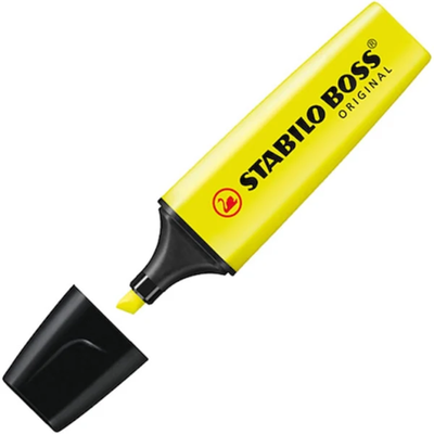 RESALTADOR STABILO BOSS AMARILLO FLUO