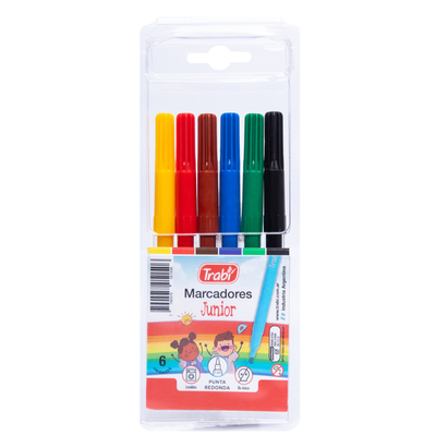 MARCADORES JUNIOR TRABI X6 UNIDADES