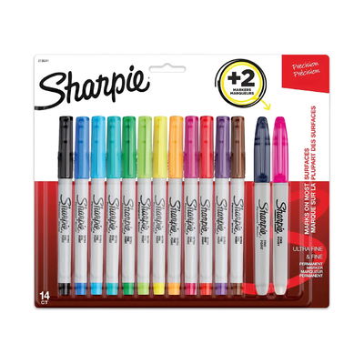 SET DE MARCADORES SHARPIE ULTRATRAFINO DE 12 COLORES + 2 FINOS