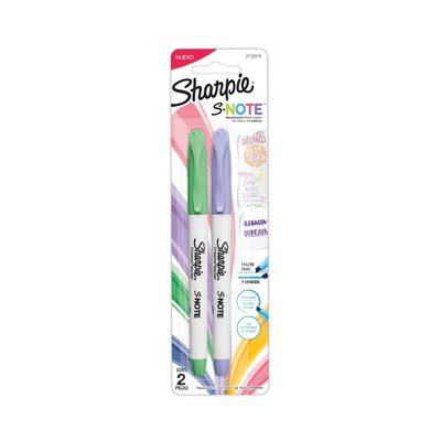 RESALTADOR SHARPIE NOTE BLISTER X 2 COLORES