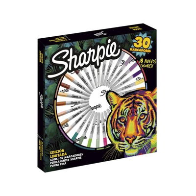 MARCADOR SHARPIE PORTRAITS RULETA X30 COLORES