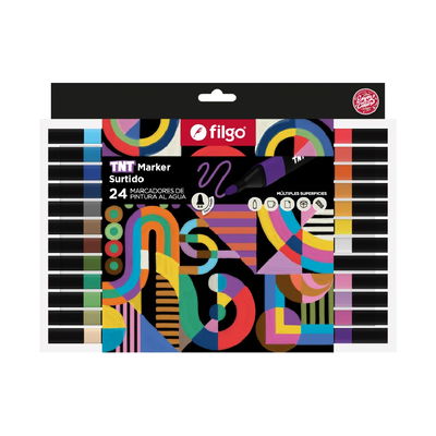 MARCADOR FILGO PINTURA AL AGUA TNT X24