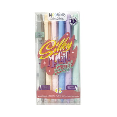 ROLLER BALL MOOVING TINTA GEL RETRACTIL PASTEL X6 U