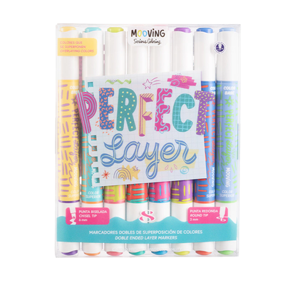 MARCADORES MOOVING DOBLE PUNTA SUPERPOSICIÓN X8 U