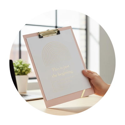 PLACA IBICRAFT PORTA BLOCK TAMAÑO A4 + BLOCK PINK ROSA