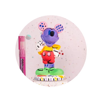 MOOVING MICKEY FIGURA DE YESO CON 8 MARCADORES