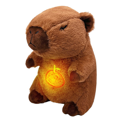 PELUCHE CAPIBARA QUE RESPIRA ANTIESTRES DE APEGO PARA DORMIR 25 CM A PILA