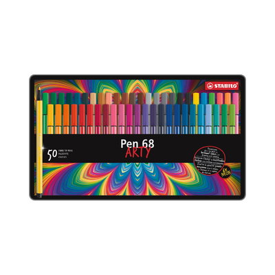 MARCADOR STABILO PEN 68 ARTY SET EN LATA DE 66U