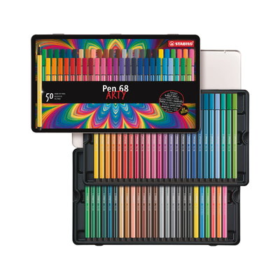 MARCADOR STABILO PEN 68 ARTY SET EN LATA DE 66U