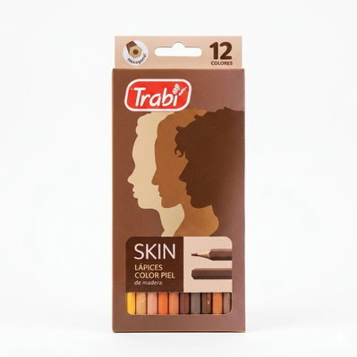 LAPICES DE COLOR TRABI SKIN TONOS PIEL X12 U