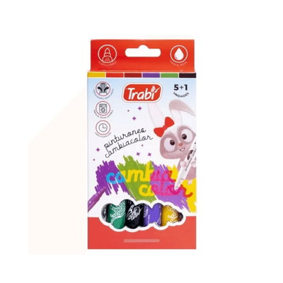 MARCADORES CAMBIA COLOR X6 UNIDADES TRABI