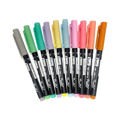 MARCADOR FINE PLUS X10 PASTEL TRABI MICROFIBRA