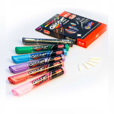 SET DE MARCADOR GLITTER POP TRABI X6 U