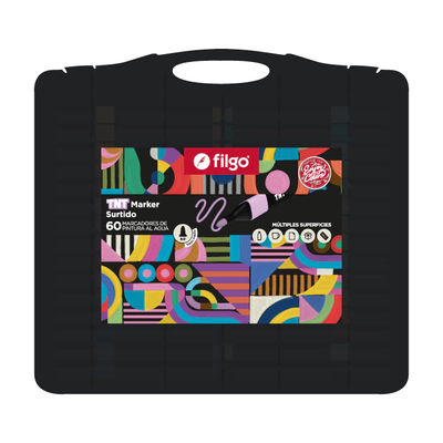 MARCADOR DE PINTURA AL AGUA FILGO TNT - VALIJA X60