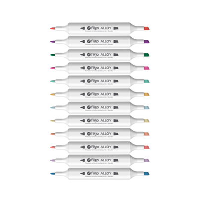 MARCADOR FILGO DOBLE PUNTA ALLOY X 12 TONOS SECUNDARIOS