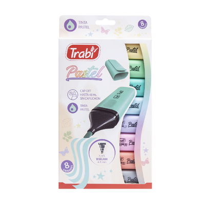 RESALTADOR TRABI PASTEL X8 UNIDADES