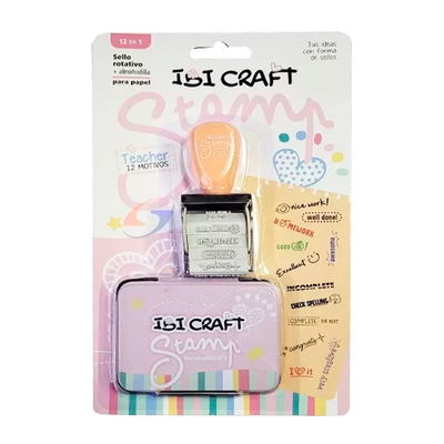 SELLO STAMP IBICRAFT TEACHER (SELLO ROTATIVO + ALMOHADILLA)